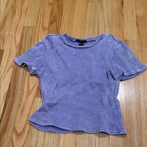 Forever 21 Lavender Short Sleeve Top